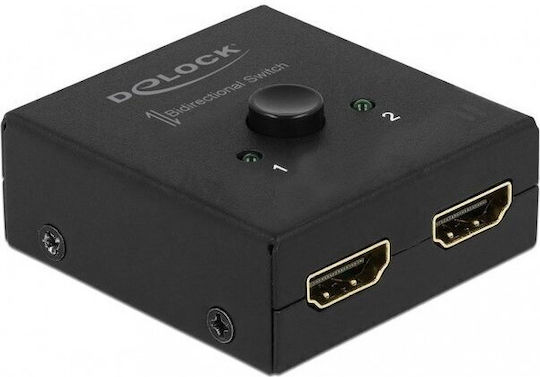 DeLock HDMI 2 - 1 Switch bidirectional 4K 60 Hz compact 64072