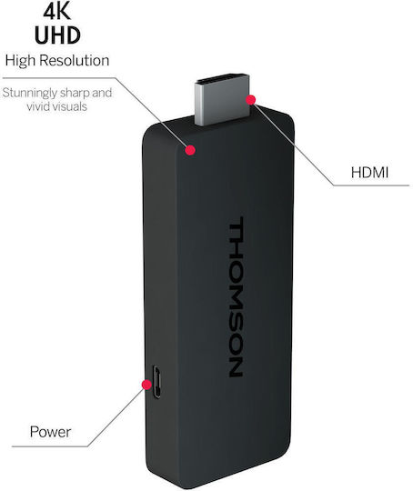 Thomson Умна ТВ приставка 4K UHD с Wi-Fi / HDMI