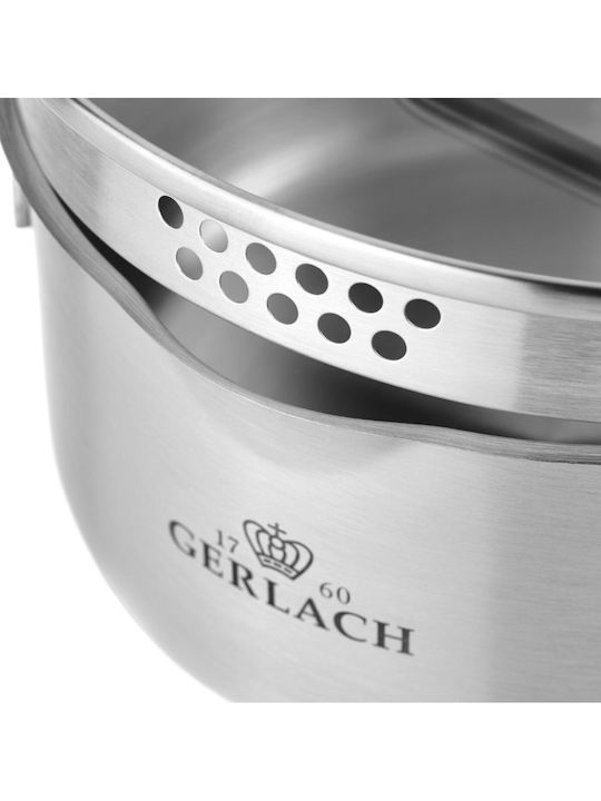 Gerlach Ανοξείδωτη Κατσαρόλα Μαρμίτα 7lt / 24cm
