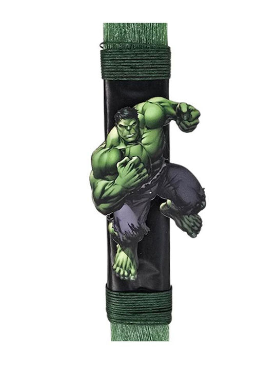 Handmade Scented Candle Boy Wooden Base Hulk