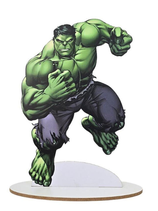 Handmade Scented Candle Boy Wooden Base Hulk