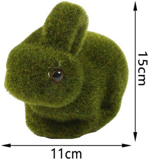 Decorațiune De Paște Iepuraș Din Fetru Verde 15 Cm
