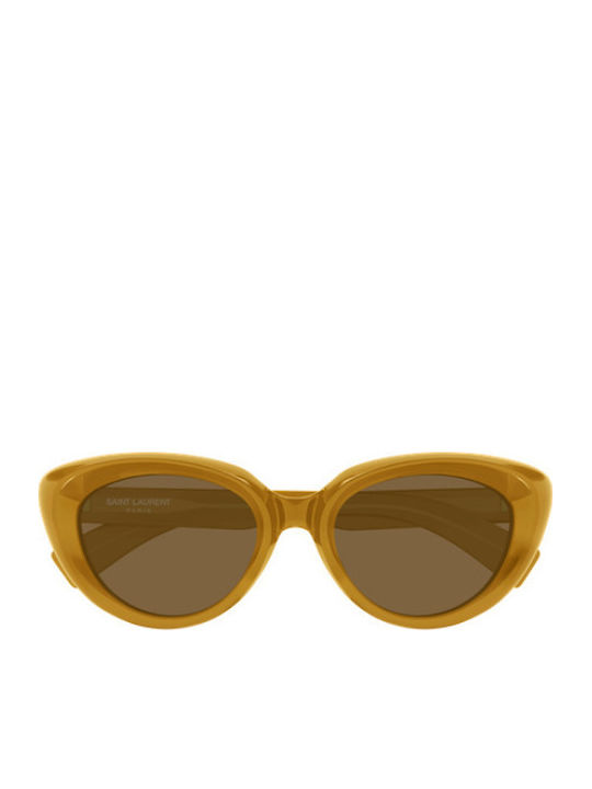 Ysl Unisex Ochelari de Soare cu Ramă Galbenă și Lentilă Galbenă