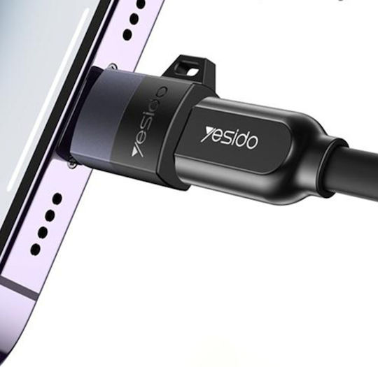 Otg Adapter Lightning To Micro-usb 480mbps 12w Aluminum Alloy Yesido Silver
