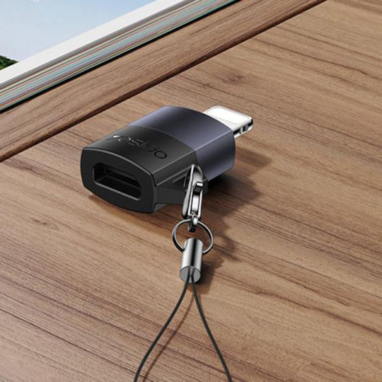 Otg Adapter Lightning To Micro-usb 480mbps 12w Aluminum Alloy Yesido Silver