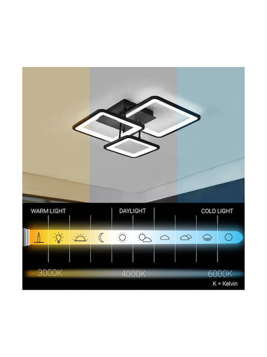 Alista Home Πλαφονιέρα LED με Τηλεχειριστήριο