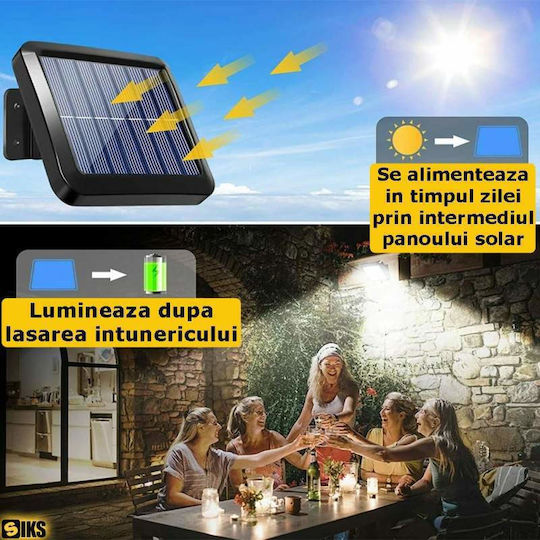 Lumină Solară de Perete 260lm cu Senzor de Mișcare și Telecomandă 15x13cm