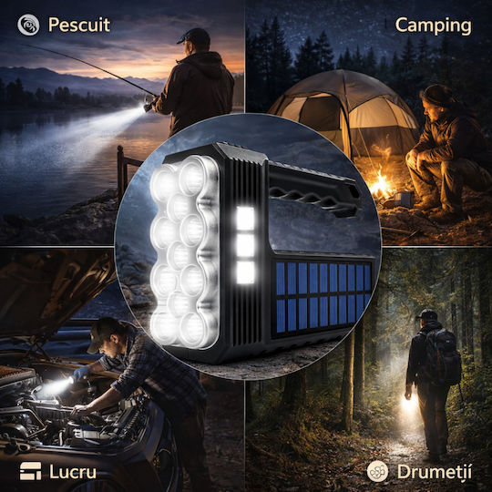 Alista Home Lampă Solară Lanternă 3W 1000lm IP55 16.5x11.5x6cm