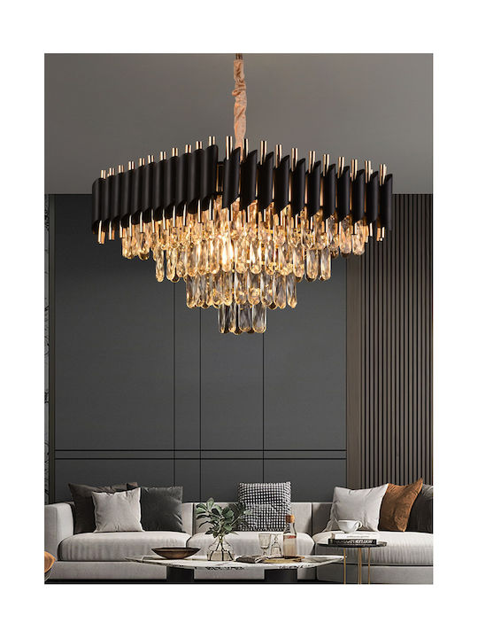 Alista Home Kronleuchter Ø38cm mit Kristallen Gold