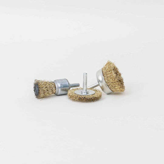 Set 3 Wire Brush Discs Drill Z-tools 9195