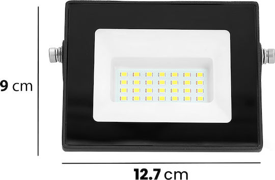 Nedis Outdoor Led Projector 20w 1620 Lumens 4000k Ip44 Black