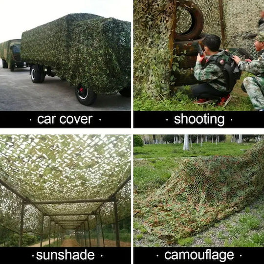Камуфлажна Мрежа Зелен 2x3m Камуфлажна Мрежа Зелен 2x3m