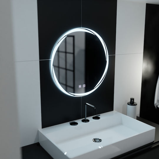 Alista Home Vergrößerung Rund Badezimmerspiegel LED Berührung 60x60cm