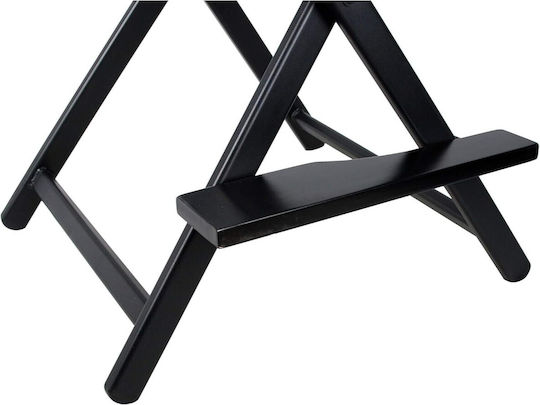 Zola Scaun Pliabil Pentru Machiaj Cu Suport Pentru Cap Și Picioare Capacitate De 140 Kg Cadru Din Aluminiu Material Oxford 600d 54 X 57 X 148-154 Cm Negru