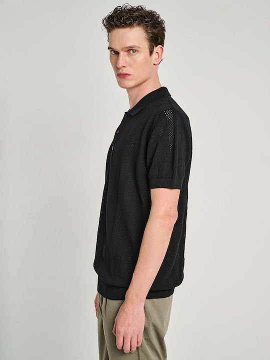 Polo Blouse Black 64-207.055.N0090