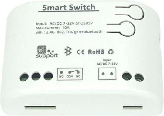 SmartWise 85V-250V AC Wi-Fi + Ewelink-Remote 1-Gang Comutator Inteligent Releu NO NC Contact Uscat Comutator Instantaneu
