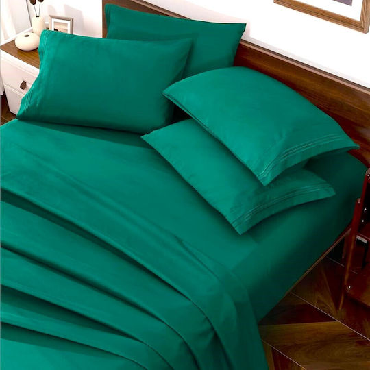Husă De Pilotă Kotonia Home 100% Bumbac Culoare Solidă Ranforce 150x200 Cm Aqua Marine