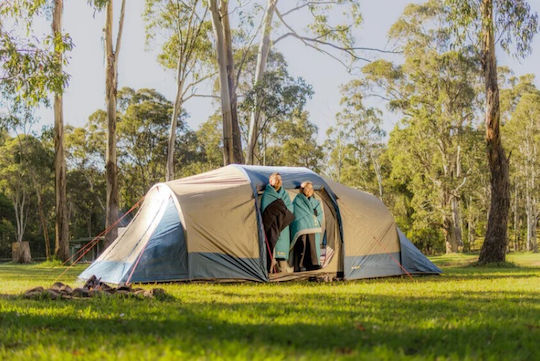 OZtrail Tasman Dome 10P Cort De Camping De Vară Tip Tunel Cu Dublu Material Pentru 10 Persoane 565x240x195cm