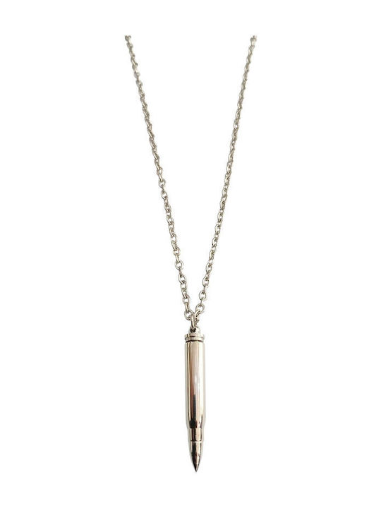 Kalliopi Silver Necklace Made Of Steel