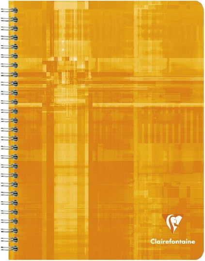 Clairefontaine Spiral Notebook A5 90 Sheets with White Pages with Pen Case Red
