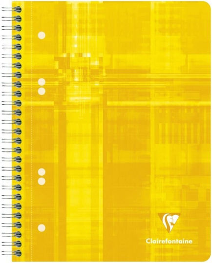Clairefontaine Бележник Спирала A5 80 Листа с Бели Страници с Пенал Зелен