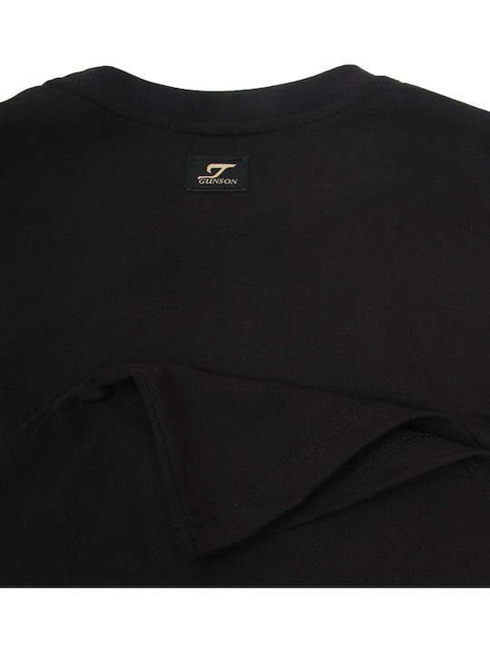 Kurzarm Herrenbluse Schwarz