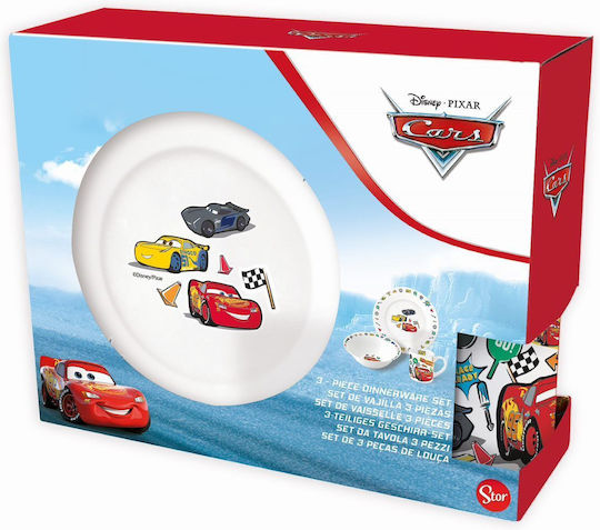 Disney Комплект за Хранене Cars Керамика Многоцветен 3бр