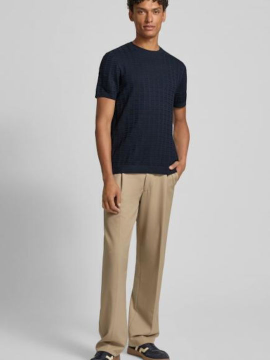 Theor Short Sleeve Blouse Dark Blue