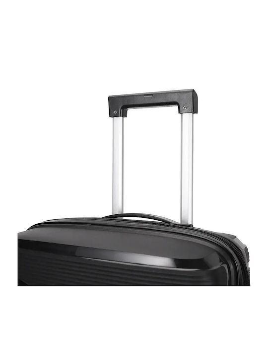 Amber Hard Black Travel Suitcases with 4 Wheels Set of 2 Pieces