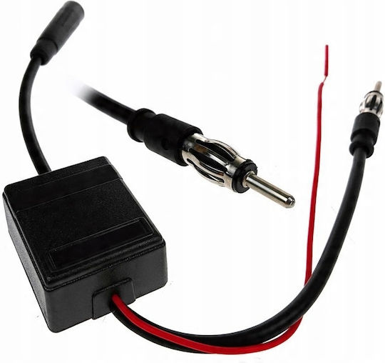 Amplificator Semnal Radio Fm Am Zola Universal 12v Cablu 15 Cm 21 X 45 X 37 Mm Negru