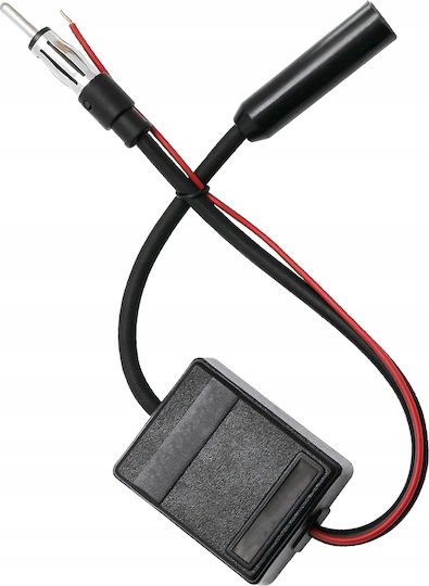 Amplificator Semnal Radio Fm Am Zola Universal 12v Cablu 15 Cm 21 X 45 X 37 Mm Negru