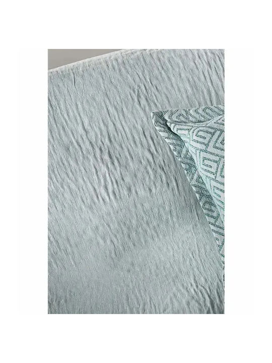 Guy Laroche Moreno Sofa Throw 2 Seater 2 Sides Chenille 180x250cm Aqua