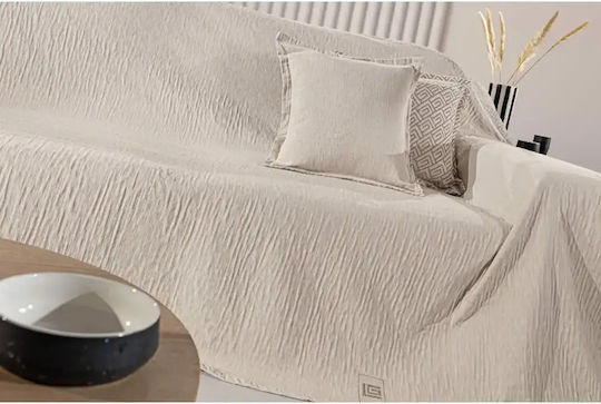 Guy Laroche Moreno Покривка За Двуместен Диван Двулицева 180x250cm Пясъчен