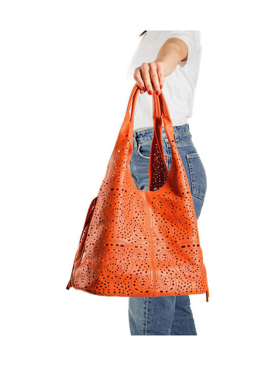Women's Shoulder Shopper Bag Tabac Brown