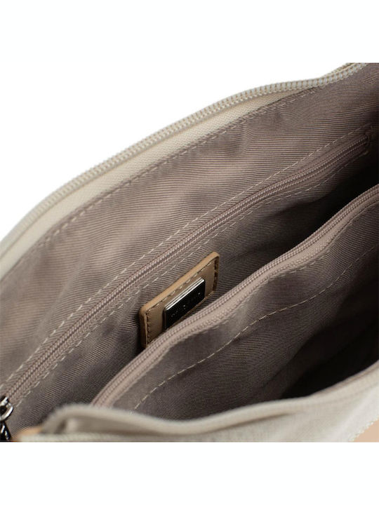 Fabric Women's Crossbody Bag Beige