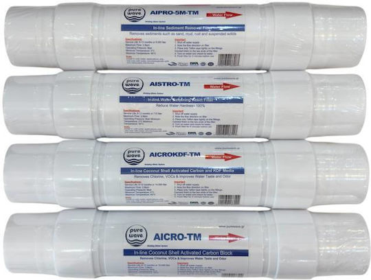 Water Filter Cartridge for Faucet from Activated Carbon 5" 5 μm