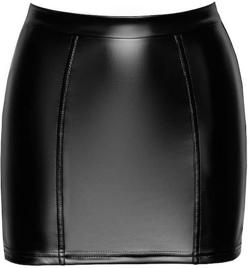 Noir Handmade Black Corset Mini Skirt
