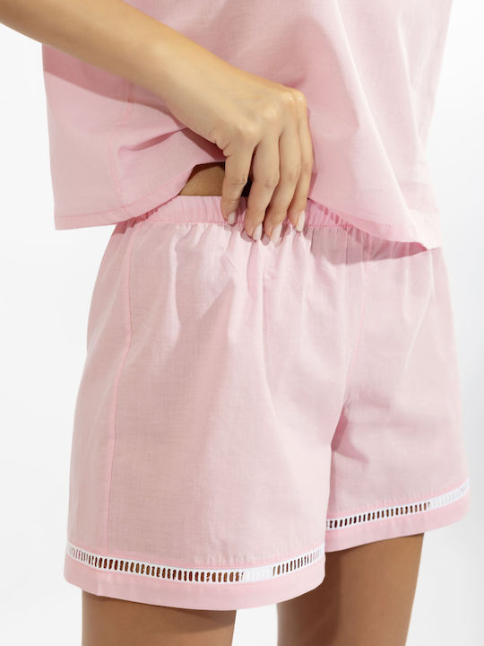 Harmony Summer Women's Cotton Pyjama Blouse White