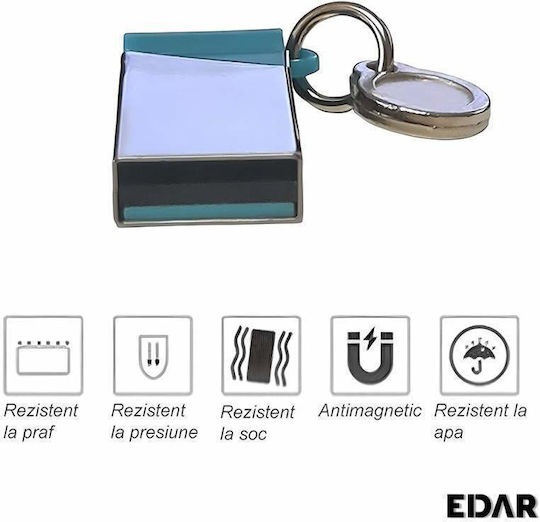 Edar Stick USB Flash 4 Gb Memorie Internă USB 3.0 Rezistent la Uzură Metalic Gri Albastru