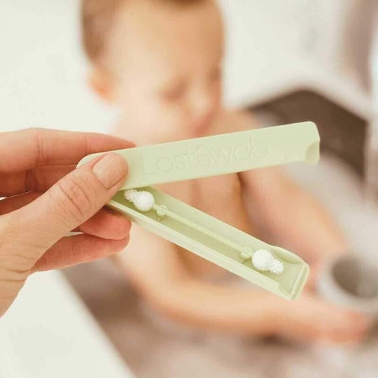 LastObject LastSwab Baby Βρεφική Μπατονέτα Επαναχρησιμοποιούμενη Turtle Green 1τμχ
