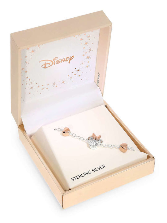 Disney Γυναικείο Βραχιόλι από Ασήμι με Ζιργκόν