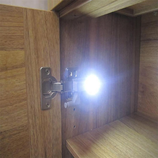 LED Iluminat Balama pentru Dulapuri cu Alimentare pe Baterie 10 Bucăți