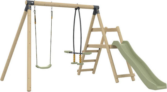 Playground Toys & Equipment Roundwood 2 in 1 with 1 Swing and 1 Double M280/Y190cm
