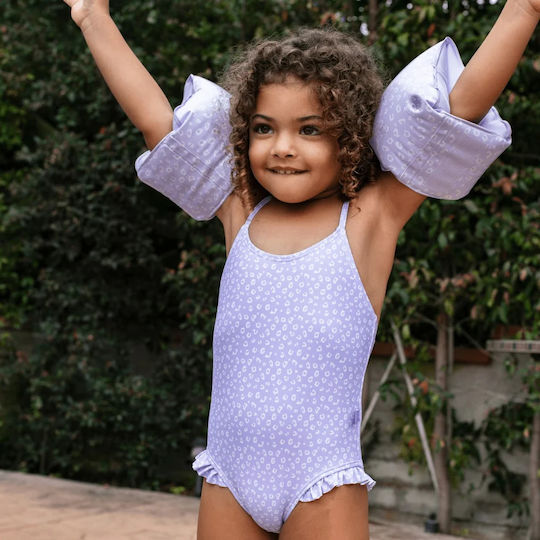 Swim Essentials Brațare De Înot Lila – Leopard 2-6 Ani