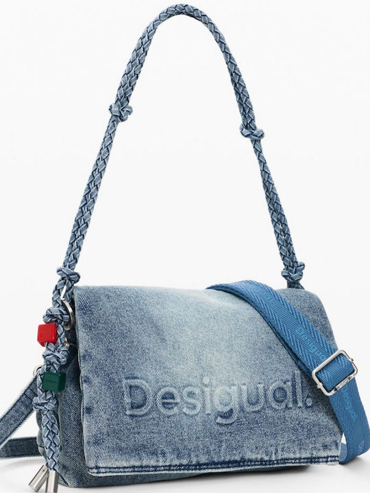 Damentasche Aus Stoff Damen Schultertasche Hellblau