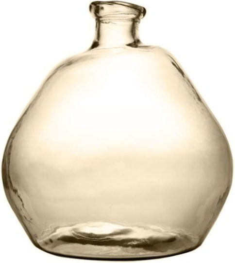 Vidrios San Miguel Glass Vase Simplicity Beige