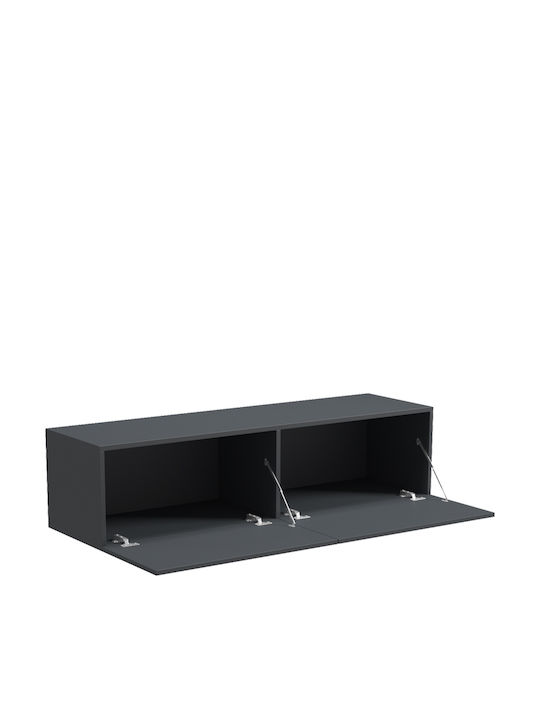 TV Stand Rival with LED Lighting Anthracite L120xW35xH30cm