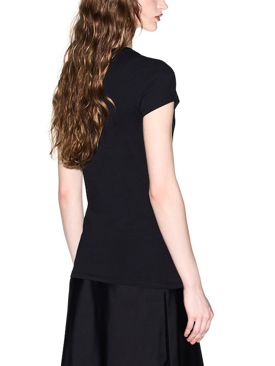 Armani Exchange T-Shirt Μαυρο