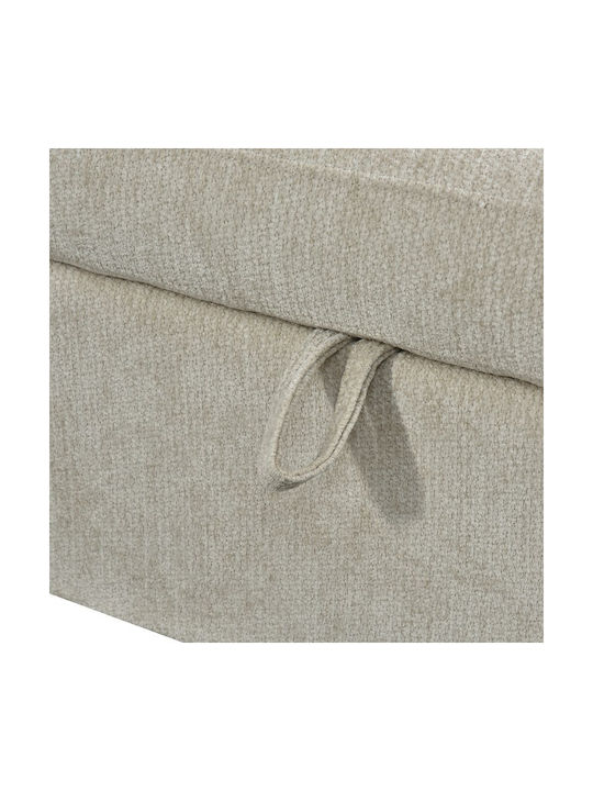 Lounivo Corner Sofa Bed Beige 215x215x84cm