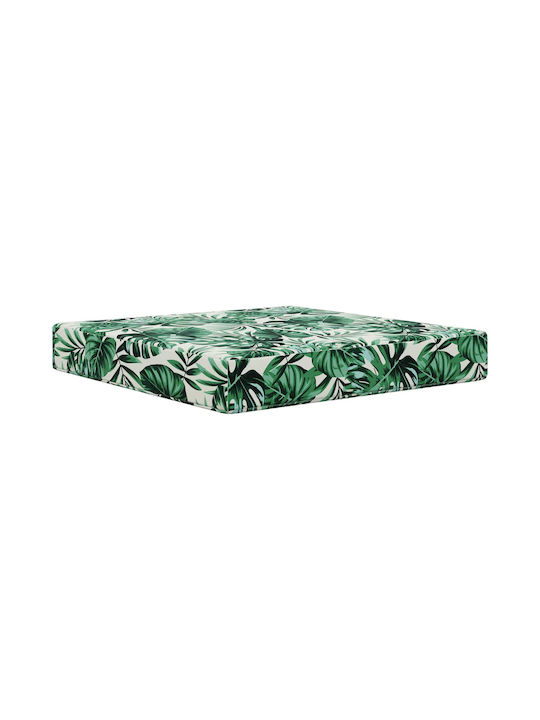 vidaXL Garden Chair Cushion with Backrest Green 3 Pieces 60x60cm